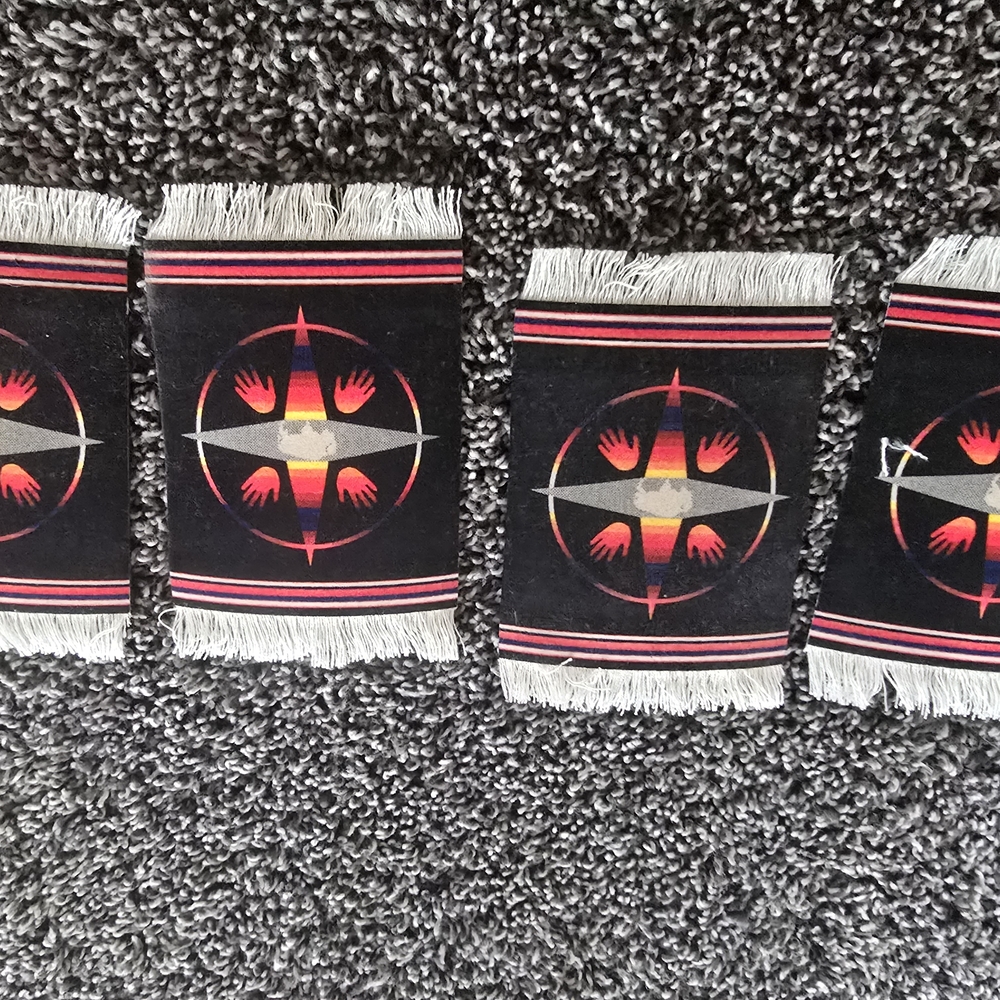 Pendleton Black and Red Coasters